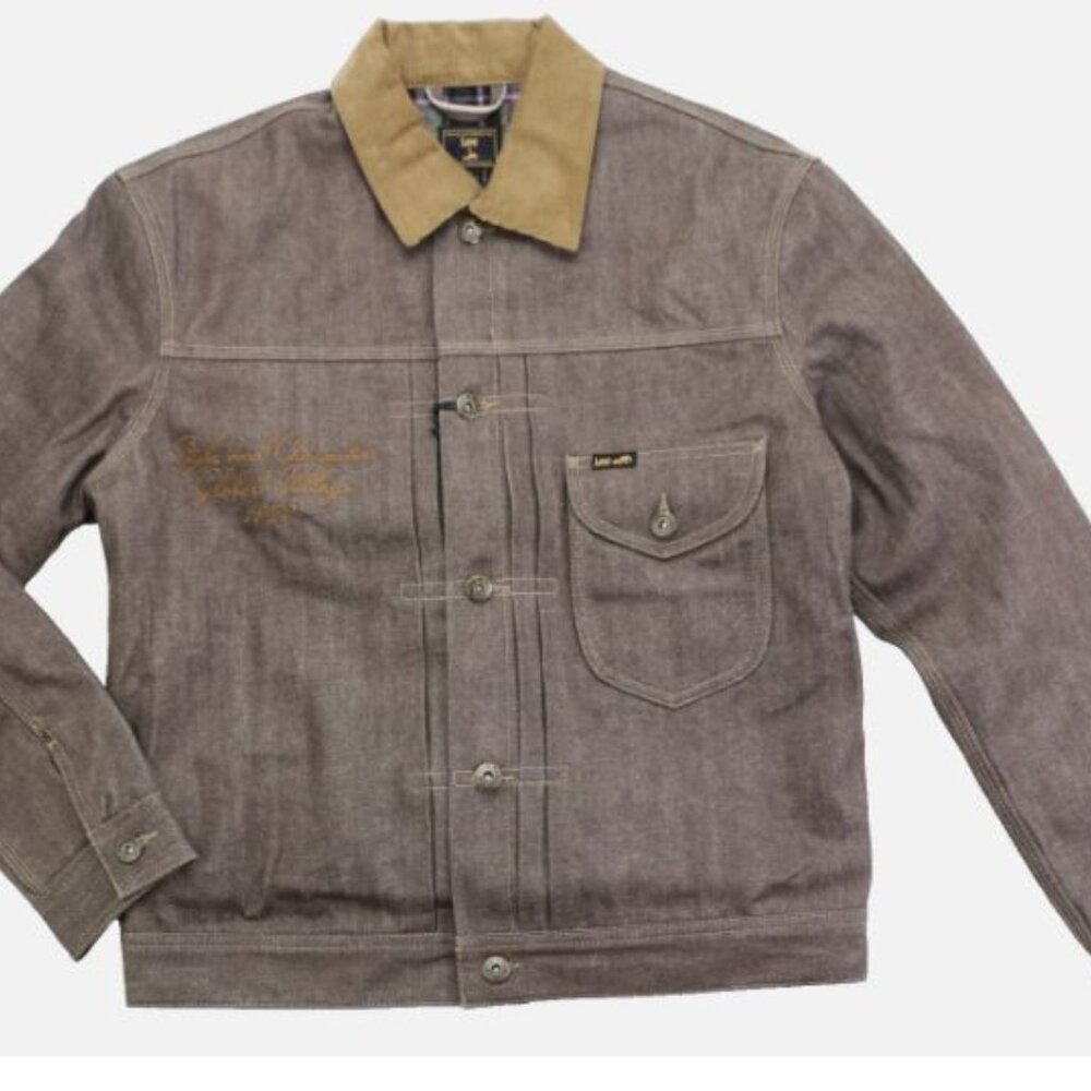 Lee x Brooklyn Circus 1930's Cowboy Jacket Brown Selvedge Denim Men's Size XL - Picture 2 of 16